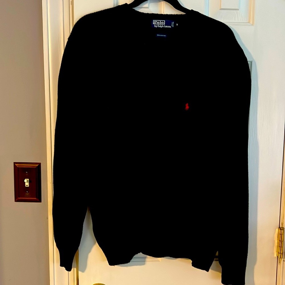Men’s Black Ralph Lauren Polo Sweater Size Medium